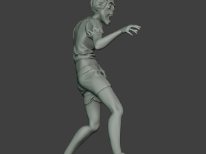 casual zombie female cz1 0003 Modelo de Impressão 3D