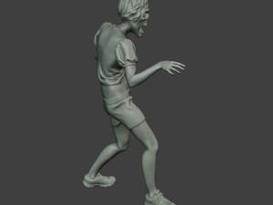 casual zombie female cz1 0003 Modelo de Impressão 3D