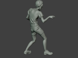 casual zombie female cz1 0003 Modelo de Impressão 3D