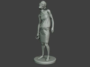 casual zombie female cz1 0004 3D Print Model