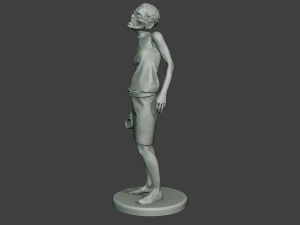 casual zombie female cz1 0004 3D Print Model