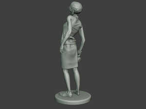 casual zombie female cz1 0004 Model do druku 3D