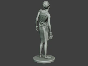 casual zombie female cz1 0004 3D Print Model