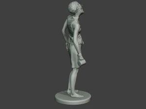 casual zombie female cz1 0004 3D Print Model