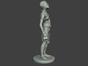 casual zombie female cz1 0004 Model do druku 3D
