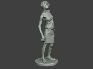 casual zombie female cz1 0004 Model do druku 3D