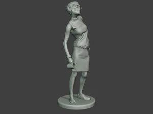 casual zombie female cz1 0004 3D Print Model