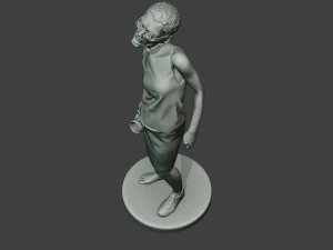 casual zombie female cz1 0004 3D Print Model