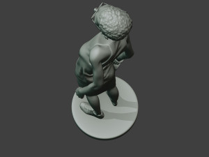 casual zombie female cz1 0004 Model do druku 3D