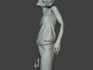casual zombie female cz1 0004 Model do druku 3D