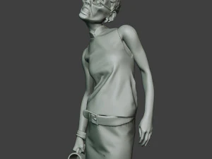 casual zombie female cz1 0004 3D Print Model