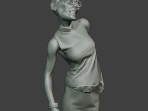 casual zombie female cz1 0004 Model do druku 3D