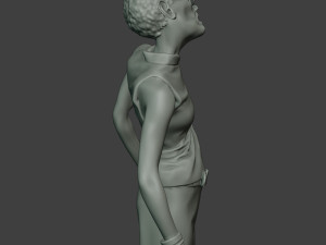 casual zombie female cz1 0004 Model do druku 3D