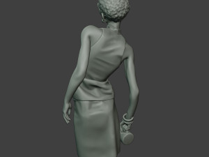 casual zombie female cz1 0004 Model do druku 3D