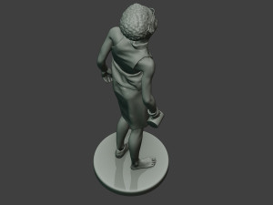 casual zombie female cz1 0004 Model do druku 3D