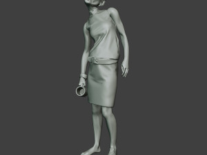 casual zombie female cz1 0004 Model do druku 3D