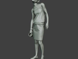 casual zombie female cz1 0004 3D Print Model