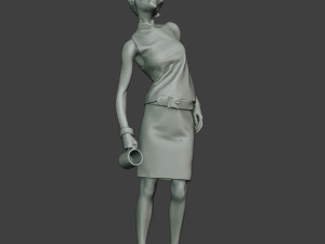 casual zombie female cz1 0004 Model do druku 3D