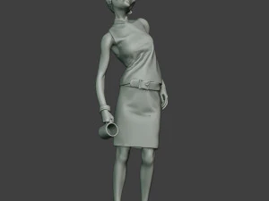 casual zombie female cz1 0004 3D Print Model