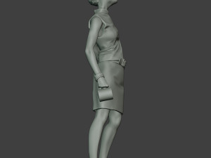 casual zombie female cz1 0004 Model do druku 3D