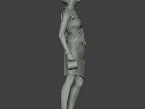 casual zombie female cz1 0004 3D Print Model