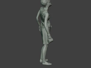 casual zombie female cz1 0004 3D Print Model