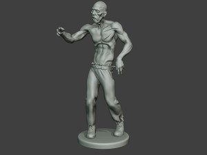casual zombie male cz1 0001 3D-Druckmodell