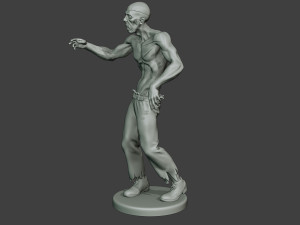 casual zombie male cz1 0001 3D-Druckmodell
