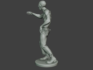 casual zombie male cz1 0001 3D-Druckmodell