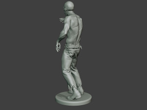 casual zombie male cz1 0001 3D-Druckmodell