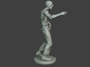 casual zombie male cz1 0001 3D-Druckmodell