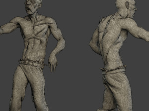 casual zombie male cz1 0001 3D-Druckmodell