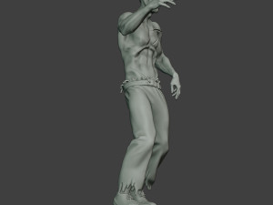 casual zombie male cz1 0001 3D-Druckmodell