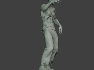 casual zombie male cz1 0001 3D Print Model
