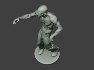 casual zombie male cz1 0001 3D-Druckmodell