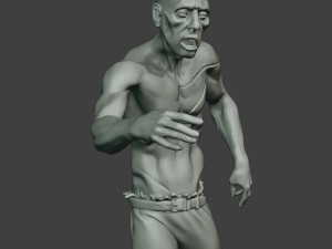 casual zombie male cz1 0001 3D-Druckmodell