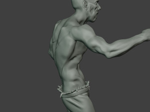 casual zombie male cz1 0001 3D-Druckmodell