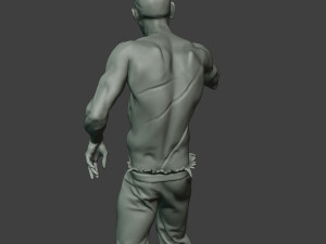 casual zombie male cz1 0001 3D-Druckmodell