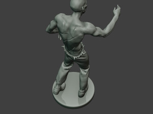 casual zombie male cz1 0001 3D-Druckmodell