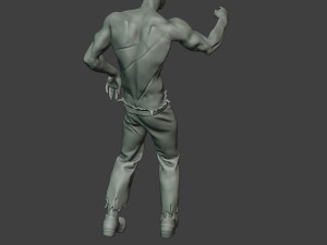 casual zombie male cz1 0001 3D-Druckmodell