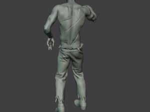 casual zombie male cz1 0001 3D-Druckmodell