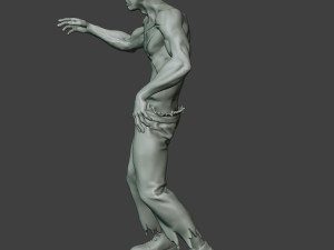 casual zombie male cz1 0001 3D-Druckmodell