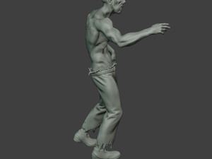 casual zombie male cz1 0001 3D-Druckmodell