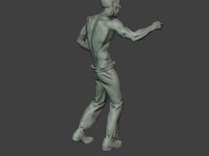 casual zombie male cz1 0001 3D-Druckmodell