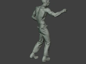 casual zombie male cz1 0001 3D Print Model