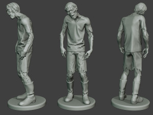 casual zombie male cz1 0002 3D Print Model