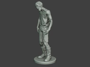 casual zombie male cz1 0002 3D Print Model