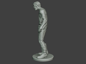 casual zombie male cz1 0002 Modello di stampa 3D