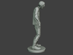 casual zombie male cz1 0002 Modello di stampa 3D