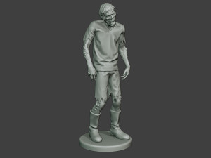 casual zombie male cz1 0002 Modello di stampa 3D